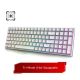 RK Royal Kludge RK100 Tri-Mode RGB Mechanical Keyboard - White [Brown] Hotswappable