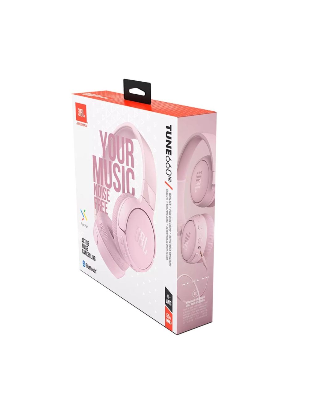 Game One JBL Harman Tune 660 NC Wireless On Ear Headphone Pink Game One PH