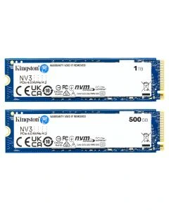 Kingston NV3 1TB | 500GB M.2 2280 NVMe SSD PCIe 4.0 Gen 4x4 Up to 6000 MB/s SNV3S/1000G/500G