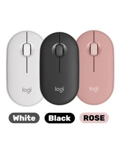 Logitech Pebble Mouse 2 M350S Slim Compact Bluetooth Mouse with Customizable Button