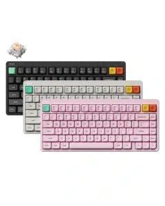 Nuphy Node75 High-Profile 82-Key Hot-Swappable Tri-Mode Wireless Mechanical Keyboard (Blush Max Switch)