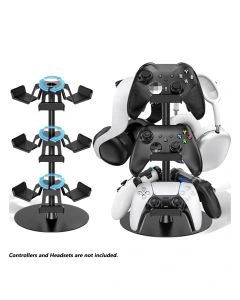 OIVO Multiple Controller & Headset Stand 3 Tiers for Desk (IV-P5425-3T) -  Black
