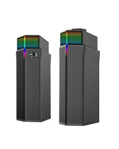 Redragon GS511 Yorick 2.0 Wireless RGB Desktop Speakers PC Gaming Soundbar - Black