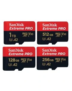 SanDisk Extreme Pro microSDXC UHS-I Card with Adapter (1TB/512GB/256GB/128GB)