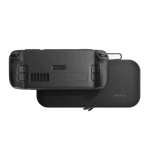 Skull & Co. Steam Deck/OLED GripCase Bundle: Protective GripCase for Steam Deck/OLED + Slim EDC Carrying Case (SDGCSET-BK) - Black 