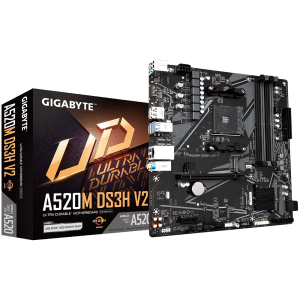 Gigabyte A520M DS3H V2 AM4 Ultra Durable Motherboard with Digital VRM Solution
