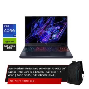 Acer Predator Helios Neo 16 PHN16-72-99K9 16”  Laptop | Intel Core i9-14900HX | GeForce RTX 4060 | 16GB DDR5 | 512 GB SSD [Black]