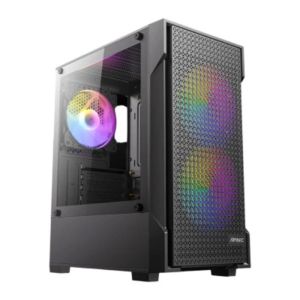 Antec VX100M RGB Mini-Tower Gaming PC Case - Black 