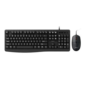 AOC KM170B/97 Wired Keyboard and Mouse Combo (Black)