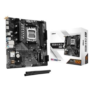 ASRock B650M-H/M.2+ WiFi Micro ATX AM5 DDR5 PCIe 5.0 M.2 Gen5 Wi-Fi 5 Motherboard