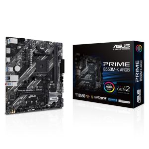 ASUS Prime B550M-K ARGB PCIe 4.0 AMD AM4 Socket Motherboard