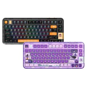 YUNZII x CoolKiller CK75 Tri-Mode Full Acrylic Transparent 75% Hot-swappable Mechanical Keyboard