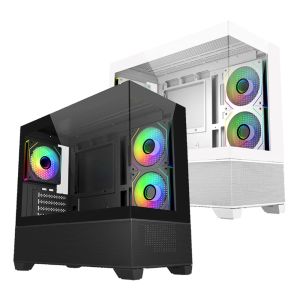 Cooler Master Elite 490 Tempered Glass mATX PC Case