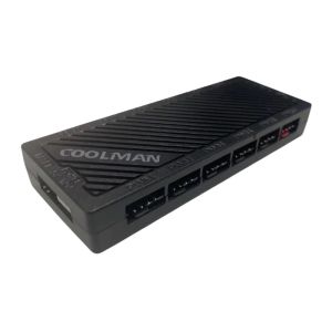 Coolman FH6-PWM Controller Pulse Hub 5V 6CH - Black