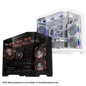 Coolman Spectra M-ATX Dual Chamber PC Case