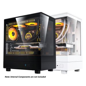 DarkFlash DB330M Luxury M-ATX Tempred Glass Gaming PC Case