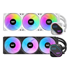 DarkFlash Explore DO 360 AIO 360 mm Liquid CPU Cooler with Segment LCD Screen Temperature