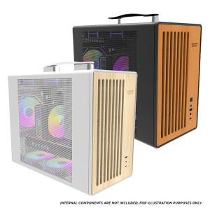 darkFlash WD200 Wood Edition Veneer Panel M-ATX PC Case