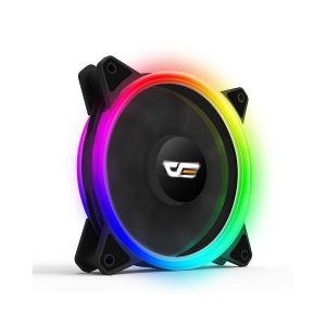 darkFlash DR12 PRO ARGB Cooling Fan | Double Light Ring | 4 Pin Power | 6 Pin Fan Connection