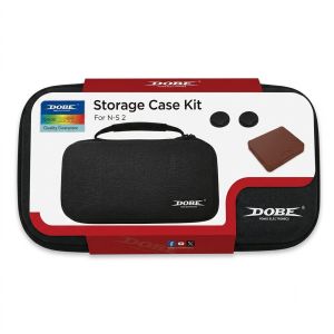 Dobe Nintendo Switch 2 Console Carrying Case Portable Travel Storage Bag with Game Card Storage Box (TNS-3176A) - Dark Gray