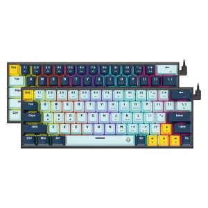 Fantech MK874v2 ATOM 63 Wired Hot-Swapable Mechanical Keyboard  MIZU Edition