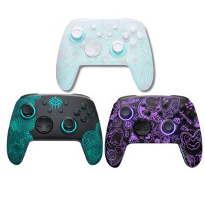 FUNLAB Firefly Wireless Controller for Switch/Switch 2/OLED/Lite with 7-Color LED, Mapping Back Paddles, Turbo & Motion Control
