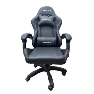 GameTech LT-001 Leatherette Adjustable Gaming Chair (Black)