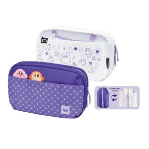 Hori Reversible Travel Pouch (Kirby & Waddle Dee) For Nintendo Switch | Switch 2 | Switch OLED (NSX-028A)