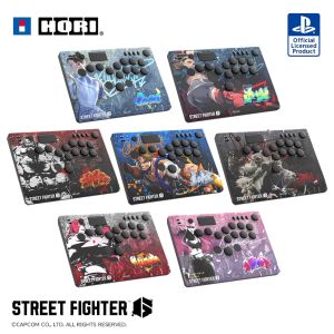 Hori Street Fighter 6 Nolva Mechanical All-Button Arcade Controller for PS5 and Windows PC