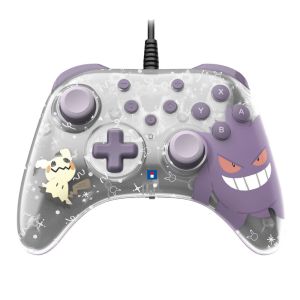 Hori Horipad Turbo Ghost Party (Gengar & Mimikyu) Wired Controller for Nintendo Switch | Switch 2 | Switch OLED (NSX-090A)
