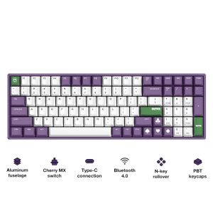 iQUNIX F96 Joker Dual-Mode Wireless Non-Backlit Aluminum Case Mechanical Keyboard - Cherry MX Switch