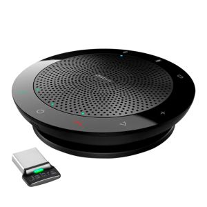 Jabra Speak 510+ MS with Link 370 USB Dongle Wireless Bluetooth Speakerphone (PHS002W) [Black]