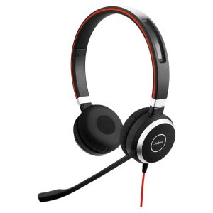 Jabra Evolve 40 MS Stereo Wired USB Headset with Premium Noise Cancellation