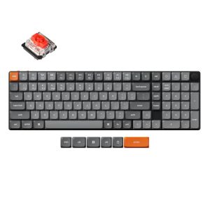 Keychron K17 Max 96% Low-Profile Layout QMK Wireless/Wired White Backlight Custom Mechanical Keyboard - Red Switch