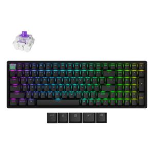 Keychron K4 HE 96% Magnetic Switch Hot-Swappable RGB Wireless Gaming Keyboard Standard Version (K4H-J1)  - Gateron Double-Rail Magnetic Switch
