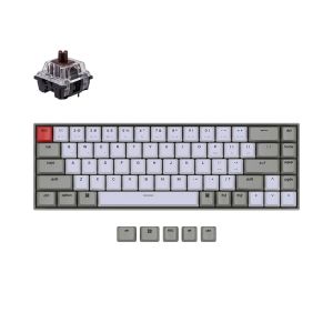 Keychron K6 68-Keys Non-Backlit Wireless Mechanical Keyboard [Brown] K6K3