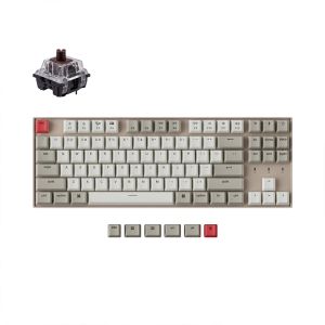 Keychron K8 87-Keys Non-Backlit Wireless Mechanical Keyboard [Brown] K8K3