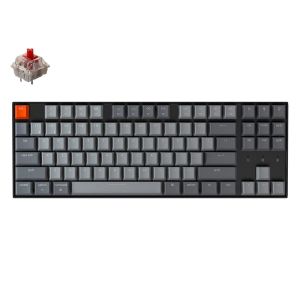 Keychron K8 87-Keys White Backlight Hot Swappable Mechanical Keyboard [K8G1] Red