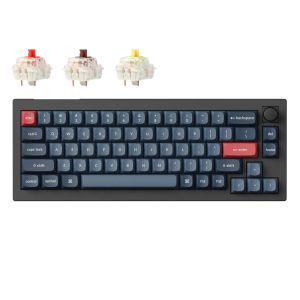 Keychron V2 Max QMK/VIA Wireless Hot-Swappable RGB Custom Mechanical Keyboard Carbon Black