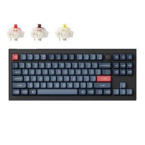 Keychron V3 Max QMK/VIA Wireless Hot-swappable RGB Custom Mechanical Keyboard Carbon Black