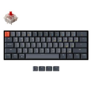 Keychron K12 60% Compact RGB Backlight Wireless Mechanical Keyboard (K12B1) - Red Gateron Switch