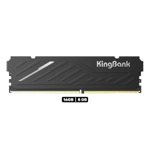 Kingbank KJXB 16GB | 8GB DDR4 RAM 3200MHz UDIMM 1.2V CL16 Desktop Memory (Black)