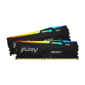 Kingston FURY Beast 64GB (2x 32GB) DDR5 6000MHz CL36 Intel XMP & AMD EXPO Ready Desktop Memory (KF560C36BBE2AK2-64)