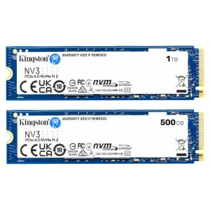Kingston NV3 1TB | 500GB M.2 2280 NVMe SSD PCIe 4.0 Gen 4x4 Up to 6000 MB/s SNV3S/1000G/500G
