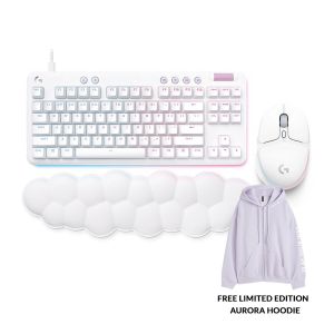 Logitech Aurora Collection Bundle G705 Wireless Mouse + G713 or G715 Mechanical Keyboard + Aurora Hoodie