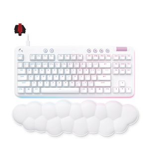 Logitech G713 TKL Wired Mechanical Gaming Keyboard - Off White - GX Red Linear