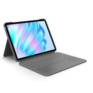 Logitech Combo Touch Backlit Detachable Keyboard Case with Trackpad for iPad Air 11-inch (M2) 5th Gen - Oxford Grey