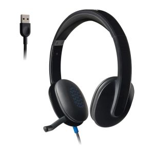 Logitech H540 USB Computer Headset with Noise Cancelling Mic (Black)