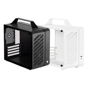 Mechanic Master C26 Sound Wave  Mini-ITX/Micro-ATX Aluminum Desktop Portable Case with Handle