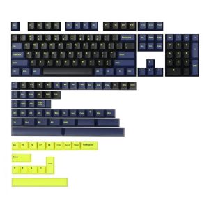 Midnight Blue PBT Double-Shot Cherry Profile Keycap Set
